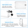 Wenqik 8 Pcs Thermostat Lock Box with Key, Clear Large