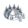 XIUHUA Chrome ABS Front Axle Wheel Cover for Semi Truck