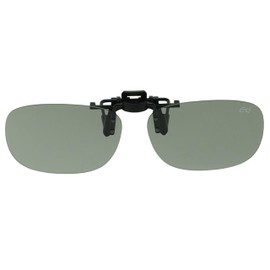 Eloico ER CLIP-ON BV-28 Polarized Front Clip-on Sunglasses, Sunglasses, UV Protection, Ultra Lightweight, Flip Up Type, UV Protection, UV Protection,, Polarized Smoke