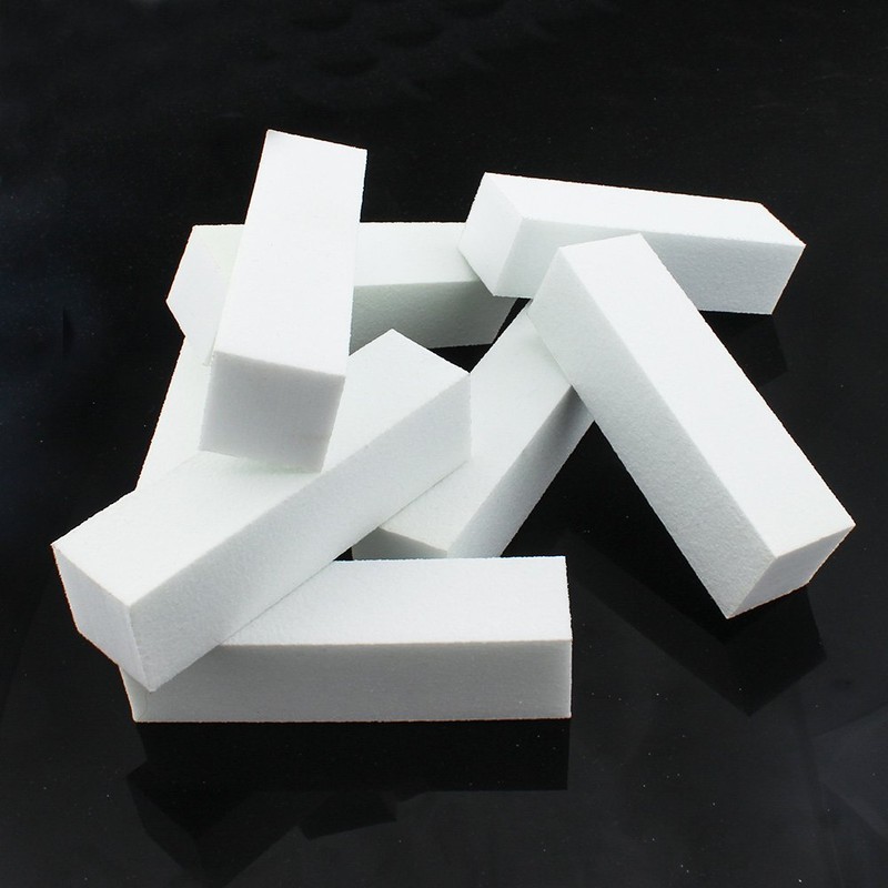 Soleebee 20 Pack White Nail Buffer Block 4 Way Sanding