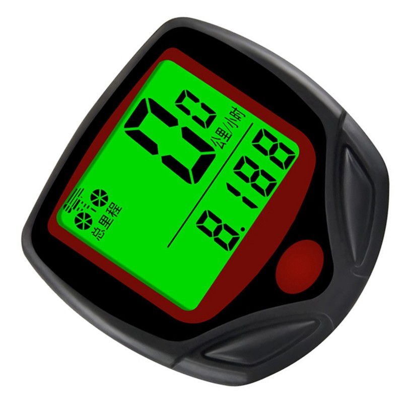 Biking Stopwatch Multifunctional High Accuracy Nightlight Display Cycling Speedometer Odometer