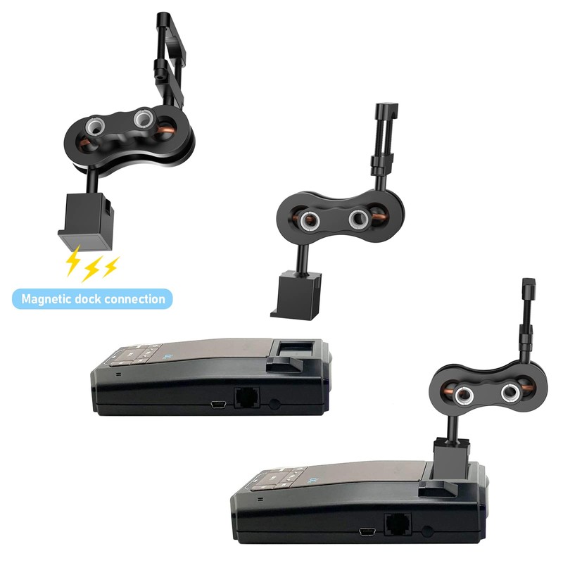 SDSACZMU Radar Detector Mount,Aluminum Rearview Mirror Rod Radar Bracket,for Escort