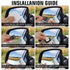 2 Pcs Frameless Blind Spot Mirrors, Universal Rear, Wide Angle