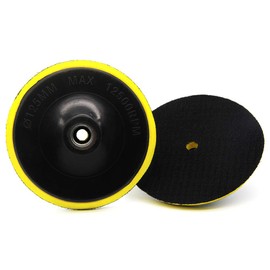 SUBRILLI 5 Inch Backer Pads Hook and Loop Backing Plate 5/8-11 Thread for Polishing Sanding 2 pcs