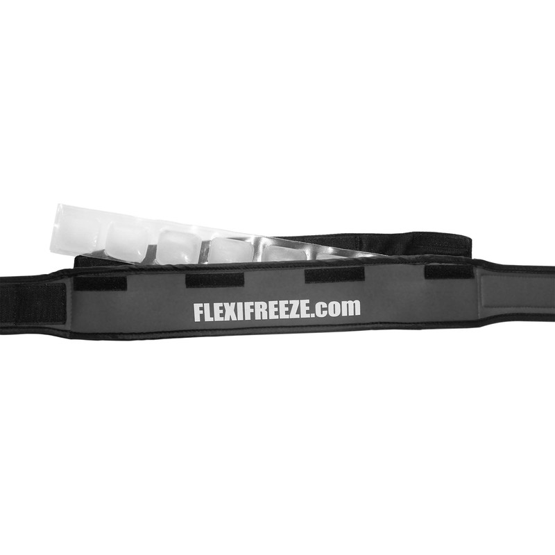FlexiFreeze Cooling Collar - Neck Cooling Ice Wrap, Charcoal