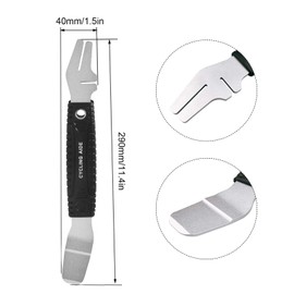 Bicycle Brake Piston Spreader Disc Brake Tool Brake Piston Reset Spreader Tool for Bicycle, 2-in-1 Bicycle Rotor Tool & Hydraulic Piston Press for Bicycle Disc Brakes