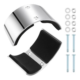 Tookie 2pcs Drywall Stilt Replacement Part, Stainless Steel Curved Plate for Fixed Legs, Stilt Accessories Leg Fixing for Plastering, Painting and Wiring(Size:2)