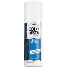 L'Oreal Paris Colorista 1-Day Temporary Hair Color Spray, Blue, 2 Ounces
