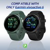 Kimiyaki 2 Pack for Garmin vivoactive 6 Screen Protector Case