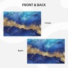 Jbofyee Blue Gold Marble Texture Placemats Set of 4 Table