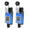 QWORK Roller Swivel Lever Limit Switch ME-8104 10A 250VAC Pack