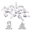 (Pack of 100) White Shelf Brackets Shelf Bracket 20 x