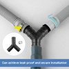 Washing Machine Waste Splitter 2pcs 2 Way y Splitter for