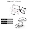 HRLORKC 50 Sets Key Fob Hardware Key Fob Keychain Wristlet