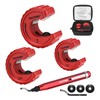 HAUTMEC Copper Tubing Cutter Set 3 PCS Copper Pipe Cutter