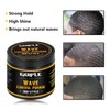 Natural Wave Pomade for Men Strong Hold, Easy Wash 360