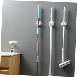 NOLITOY Mop Broom Holder Rack Easy Install No Drilling Store Brooms Mops for Kitchen