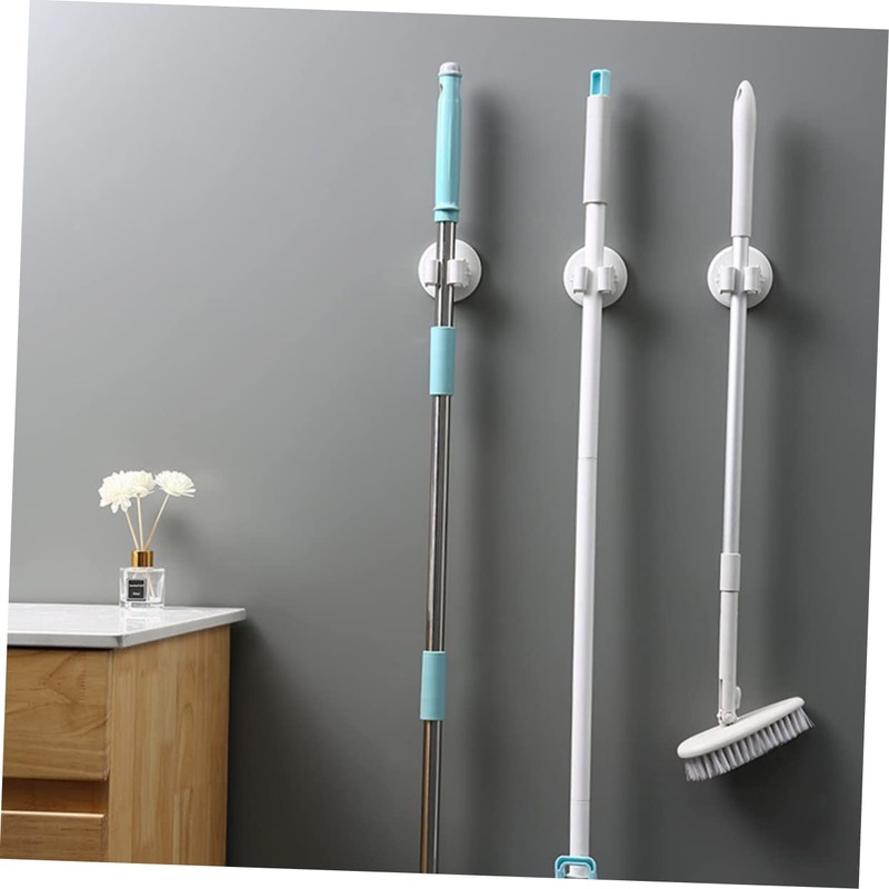 NOLITOY Mop Broom Holder Rack Easy Install No Drilling Store