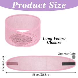 4Pcs Mesh Hair Wraps, 4 Colors Thicker Soft Head Wraps for Black Women, Adjustable Stretchable Wrap Cap for Women Long Short Hair, Non-slip Washable Mesh Hairs Wrap for Makeup Washing Sleeping Spa