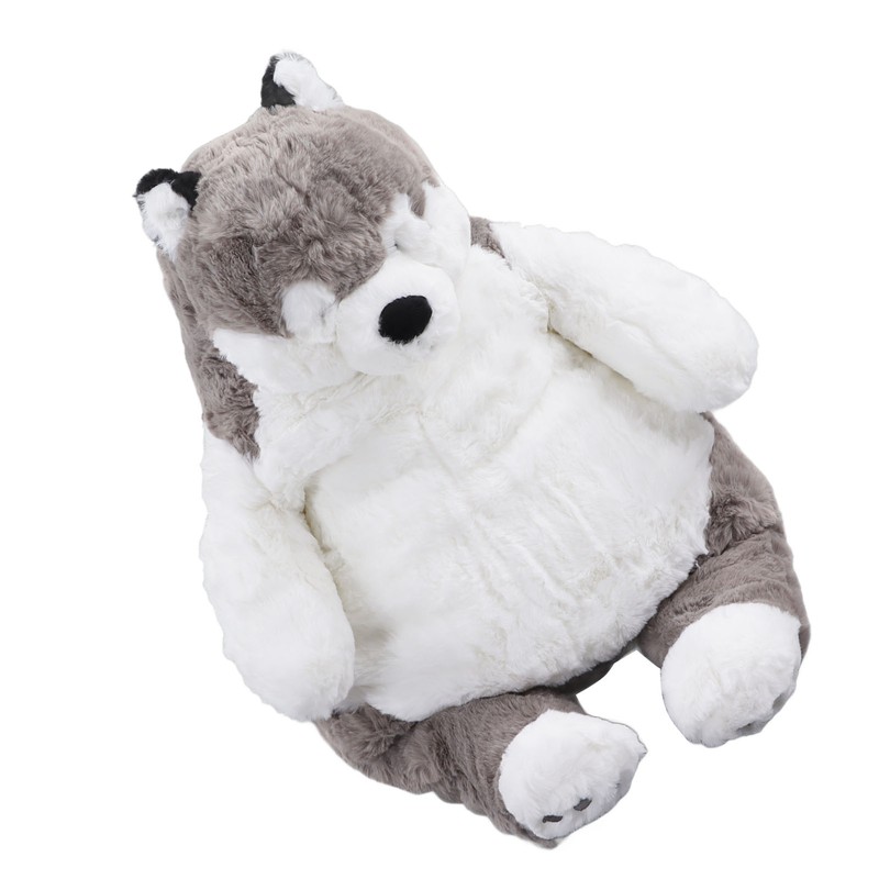 Lovely Stuffed Dog Doll Grey White Decompression Cute Dog Plush