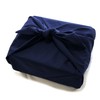 Cotton Broad Plain Large Furoshiki Navy Blue Made in Japan