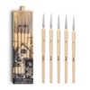 HIMI Gouache/Paint Detail Brushes Set 5 Pcs for Acrylic Oil