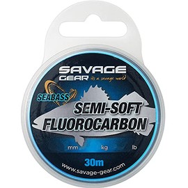 Savage Gear Semi Soft Fluorocarbon Seabass - 30 m Cord, Diameter/Load Capacity: 0.21 mm/5.95 lb/2.70 kg
