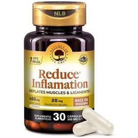 Naturelab Suplemento Antiinflamatorio con Cúrcuma | 30 Cápsulas | Reduce la Inflamación Abdominal | Apoyo Digestivo Natural | Sin Sabor