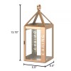 Accent Plus HOME LIGHTING DECOR ROSE METAL FRAME CARING CANDLE