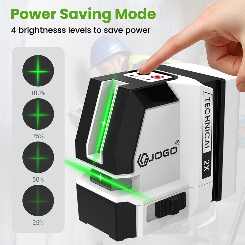 G JOGO Laser Level, 100Ft Dual Modules Self Leveling Green