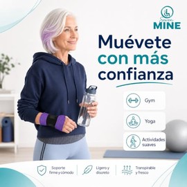 SEVEN MINE Férula de Muñeca Ajustable con 3 Barras de Aluminio – SM-WT-01 – Soporte para Túnel Carpiano, Tendinitis y Dolor de Muñeca al Despertar – T
