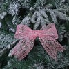 2.5 Inches Light Pink Mesh Glitter Wired Ribbon 10 Yards