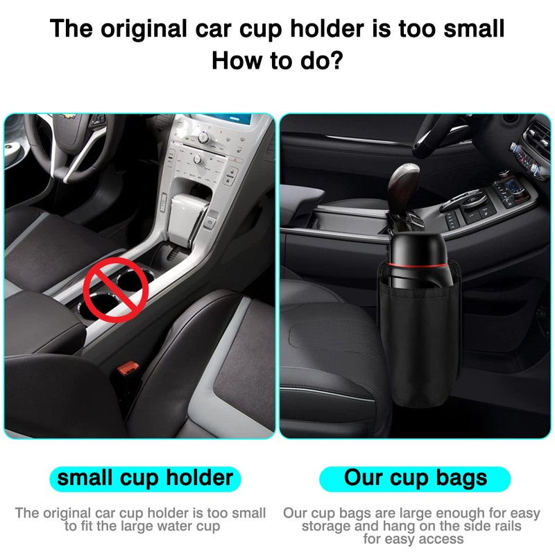 Cup Holder Large Cup Holder. Auto Water Bottle Holder Bag