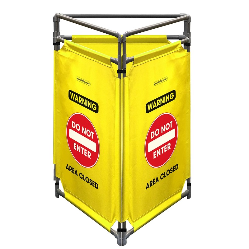 Essentially Yours "Do Not Enter Foldable Safety Barricade | High