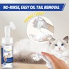 Ninibabie Cat Oily Tail Cleanser, 2-in-1 Wash and Brush,Removes Oil