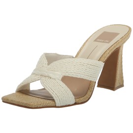 Dolce Vita Women's Nitro Sandal, White Raffia, 10