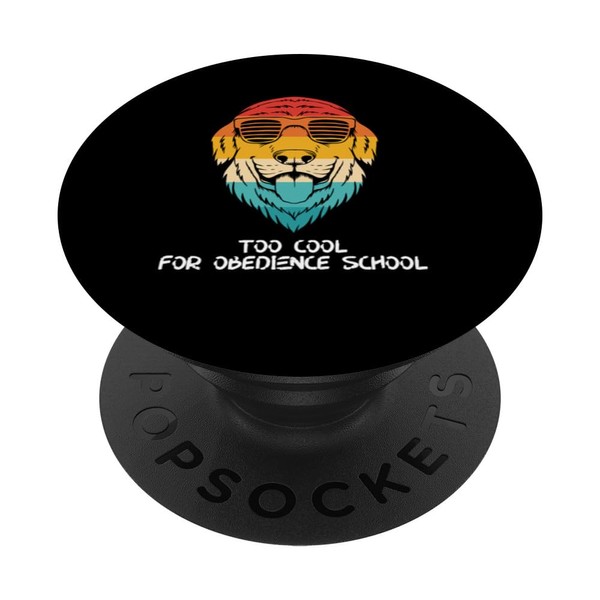 Golden Retriever mit Schattierungen zu cool für Gehorsamsschule PopSockets mit