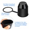 Cfcyhla Towing Hitch Protective Cap with Locking Ring, Pack of