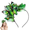 GUIZIYAO GUIZIYAO Schmetterling Haarreif, Schmetterling Kopfschmuck, Schmetterlings-Fascinator Stirnbänder, Schmetterling Haarschmuck,