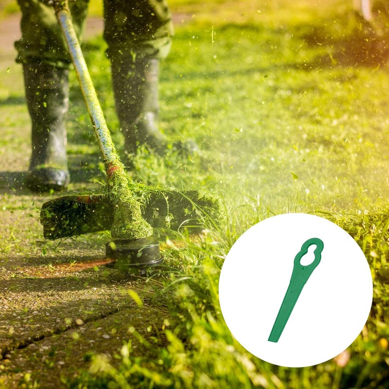 100pcs Plastic Replacement Blades,Garden Lawn Mower Trimmer Blades,100 Grass Cutter