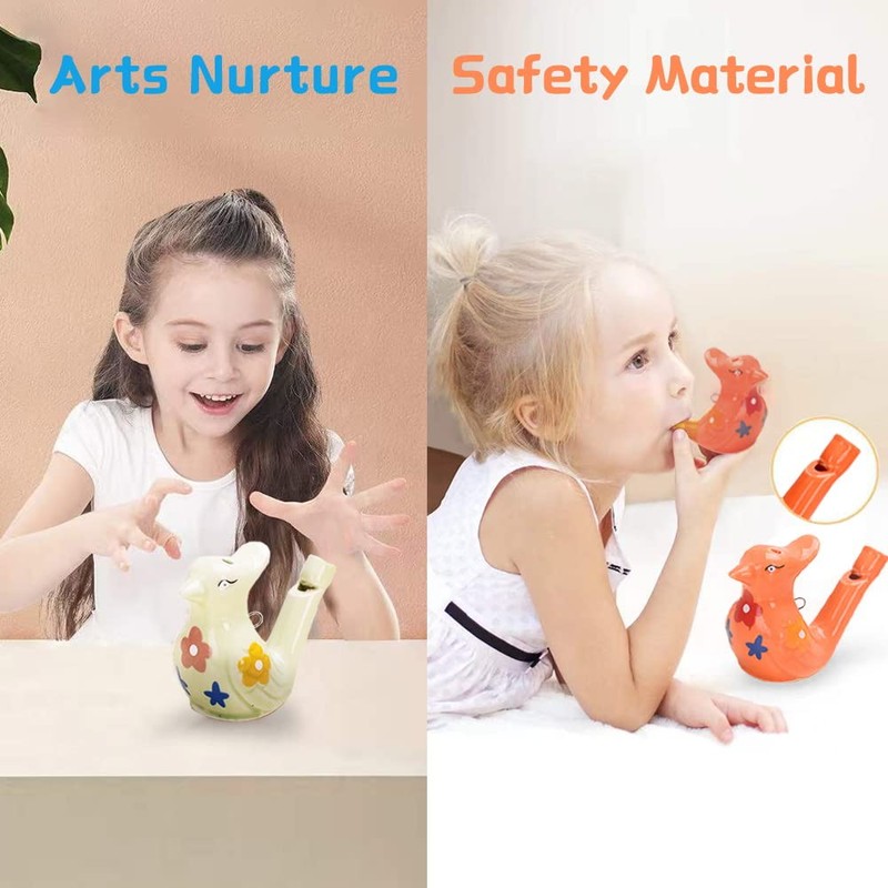 Oricool Ceramic Bird Whistle Children's Bird Pipe Sound - Pack