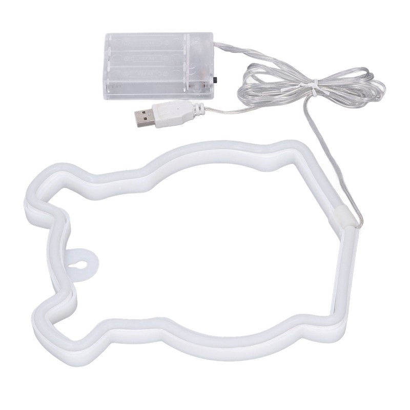 Neon Light LED Bear Shaped Neon Sign Battery Operated USB