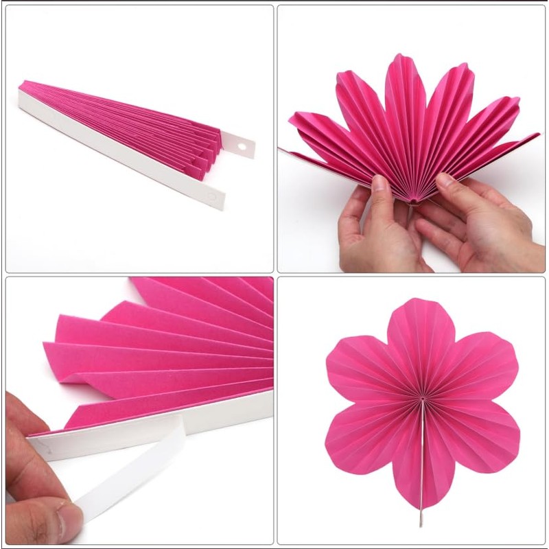 Pack of 9 Tissue Paper Pompoms, Party Decoration, Paper Pompoms,