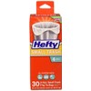 Hefty Small Trash Flap Tie Bag, 4 Gal Capacity, Gray,