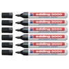 edding 3000 Permanent Markers 1.5-3mm Refillable (Pack of 6, Black)