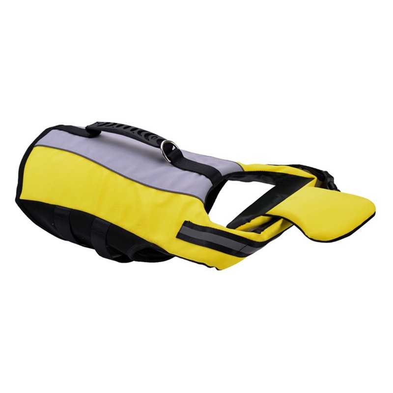 Dog Life Jackets with Handle Reflective Stripes Adjustable Fit Foldable