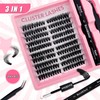 200 Pieces DIY Eyelash Extensions Set, 8-16 mm, Mixed Fluffy