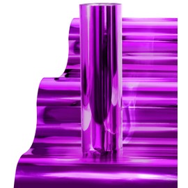 VViViD Vinilo de transferencia de calor chapado en cromo metálico morado, diseños de hierro en camisetas de 10 pulgadas x 8 pies