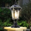 SLAWA Outdoor Post Lights Solar Column Caps Lamps Modern Exterior