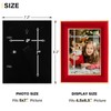 KSROECUD 5x7 Velvet Picture Frame, Red Photo Frames with Modern